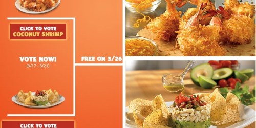 Outback Steakhouse: FREE Appetizer on 3/26 (Just Vote for Your Favorite)
