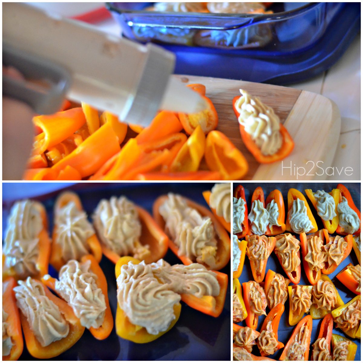 Mini Bell Peppers and Hummus