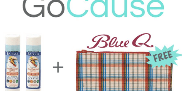 GoCause: $16.99 Gets YOU Two Badger Sunscreen Sticks & Zipper Pouch AND Treats Malaria in Liberia