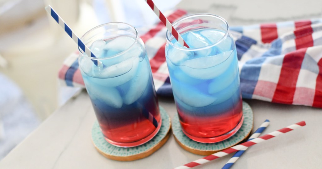 red white and blue mocktails recipe