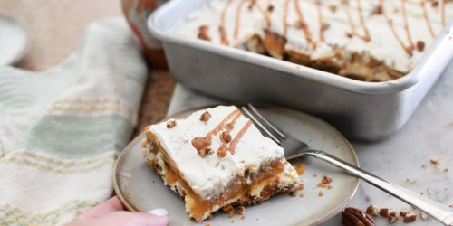 Satisfy Your Inner Pumpkin-aholic with this 4-Layer Pumpkin Delight Dessert!
