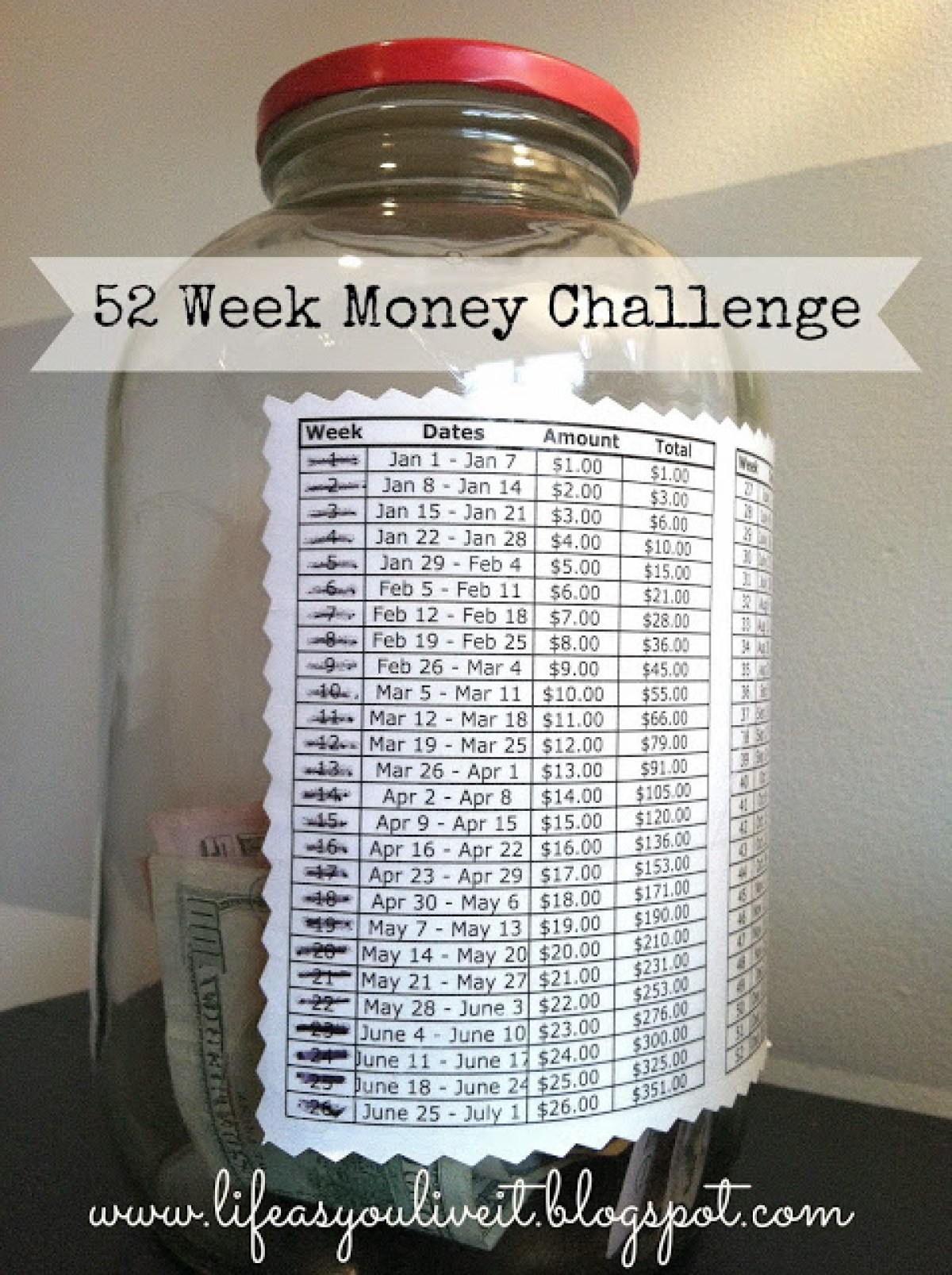 52 Week Money Saving Challenge