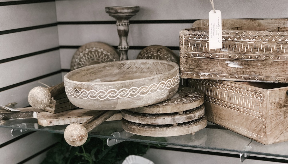 global tribal carved bowl at hobby lobby