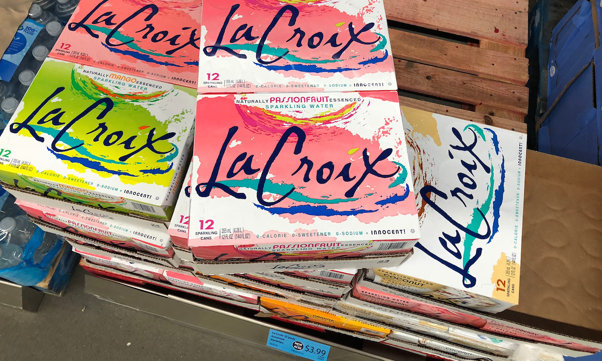 la croix stacked on wood pallet