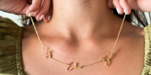 Personalized Name Necklaces from $28.70 + Free Shipping