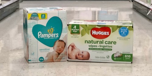 Pampers & Huggies Baby Wipes HUGE Packs as Low as $11.49 Each After Target Gift Card