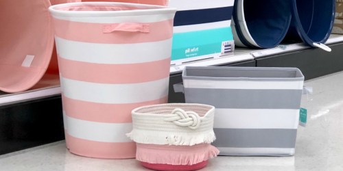 Pillowfort Storage Bins & Baskets from $4.79 on Target.com (Regularly $8+)