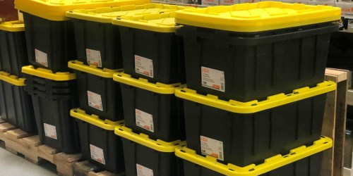 HDX 12-Gallon Tough Totes Only $4.98 at Home Depot (In-Store Only)