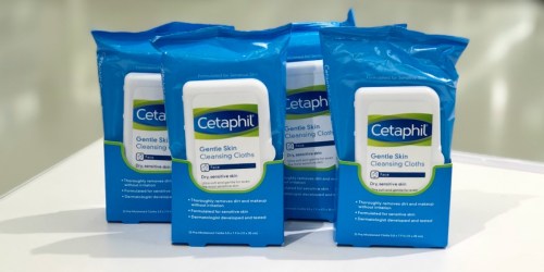 FOUR Cetaphil Skin Cleansing Cloth Packages Just $1.74 Each at Target