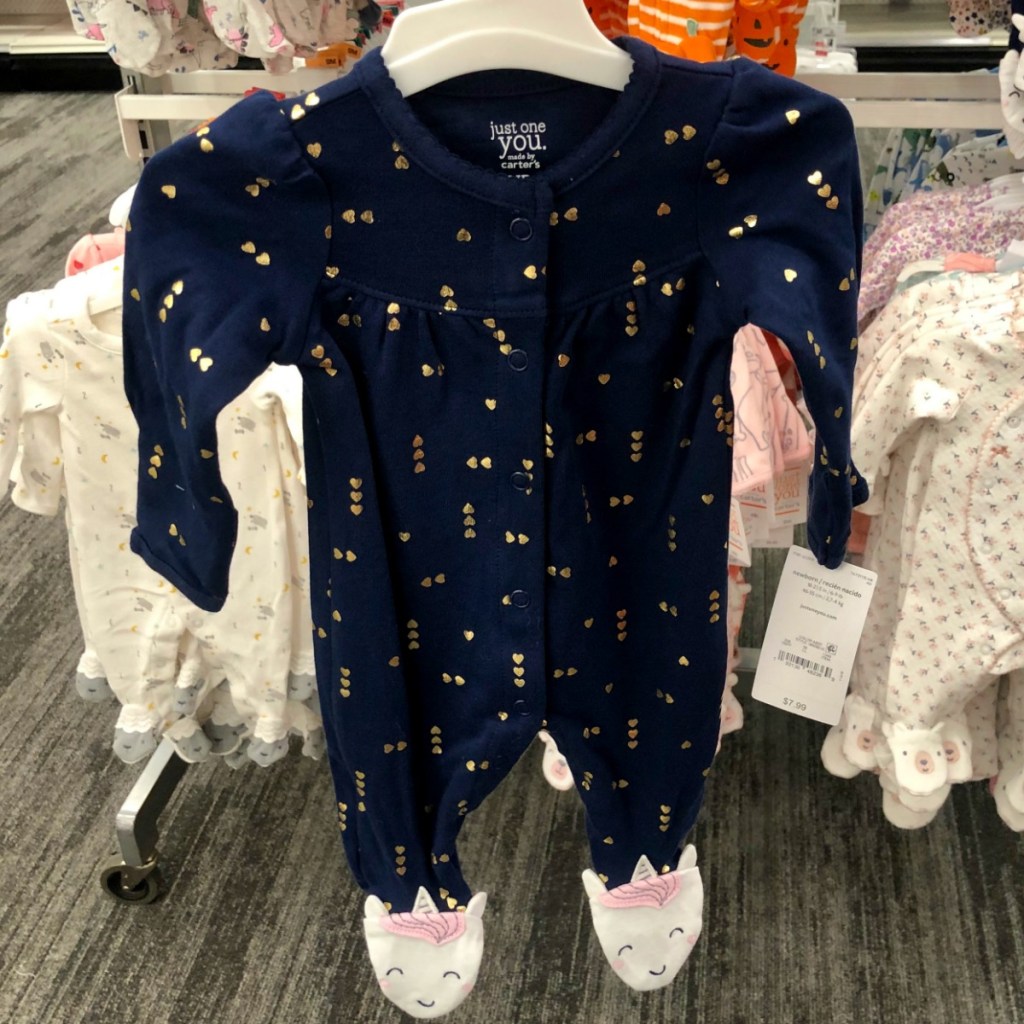 Unicorn themed pajamas by Carter's from Target