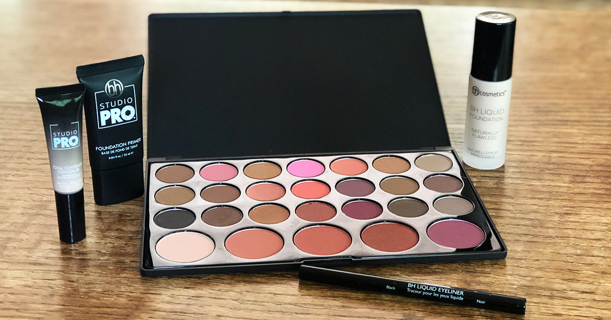 bh cosmetics products on a table