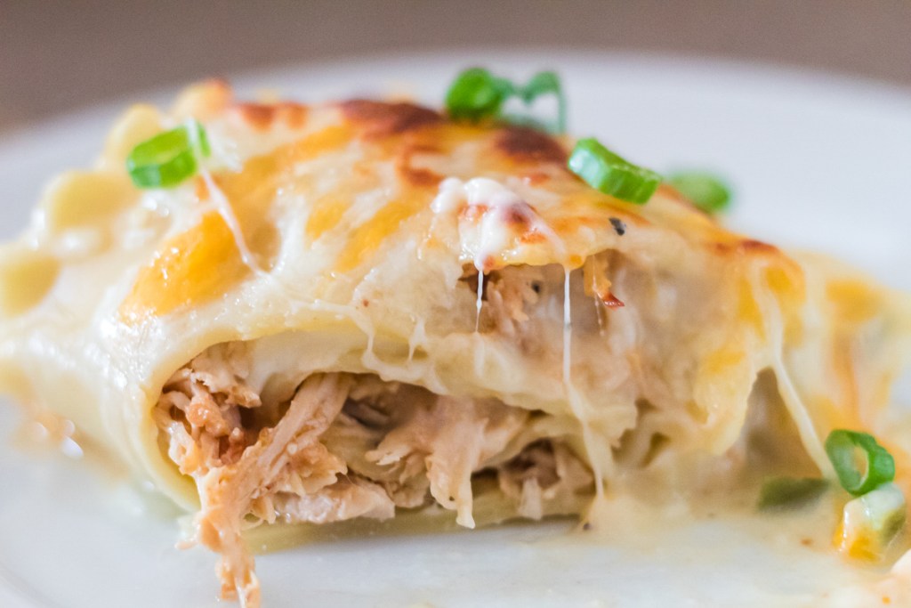 plated lasagna roll up 