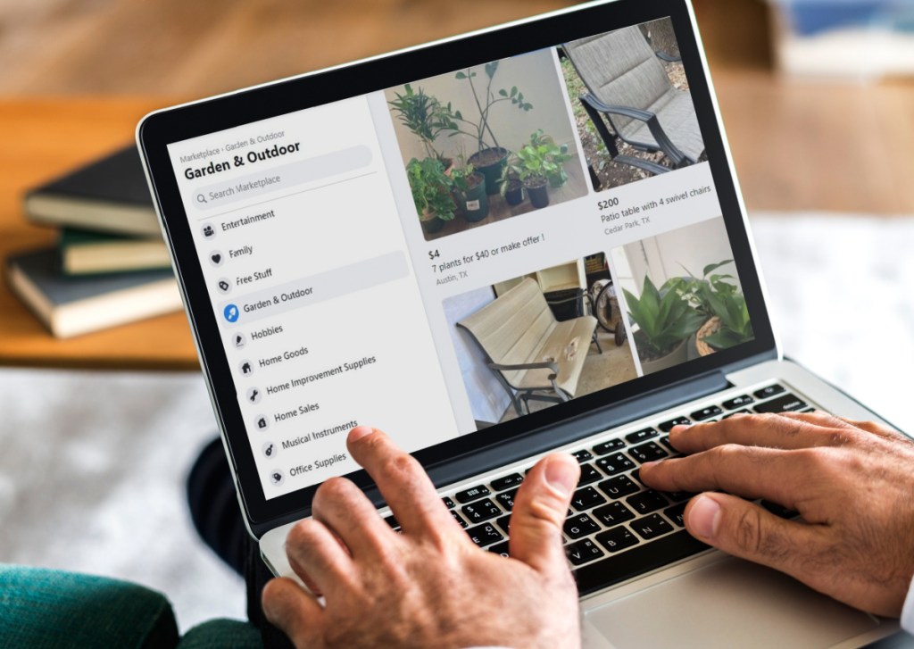 Facebook Marketplace Garden Category on Computer