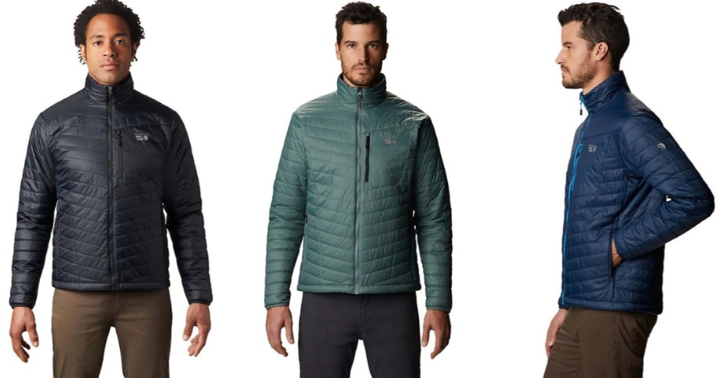 Mountain Hardwear Men's Derra Jacket in black, green or blue