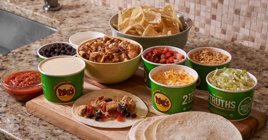 ingredients for Moe's taco kit