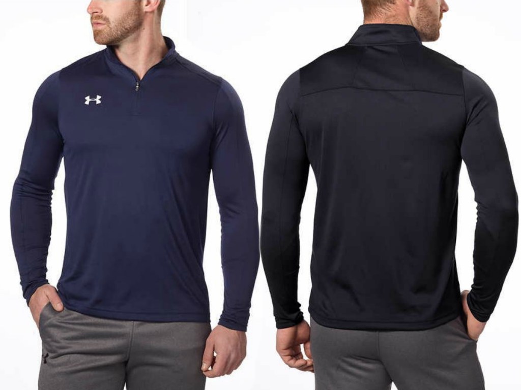 two men wearing shirt with front and back view on white background