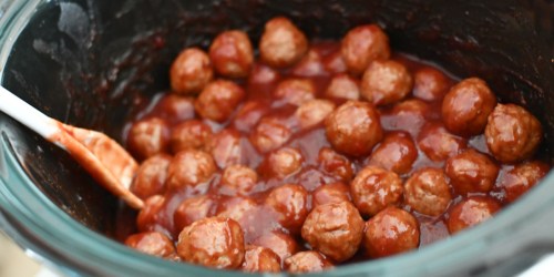 3 Ingredient Cranberry Crockpot Meatballs – Easy Family Favorite Recipe!