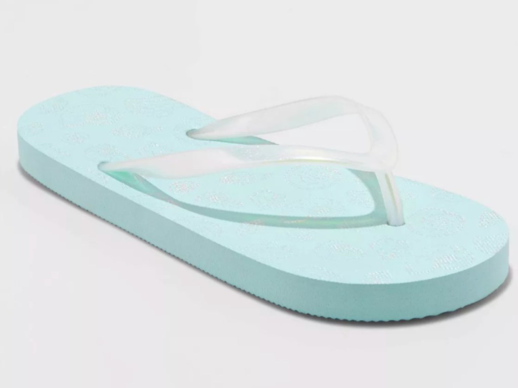 light blue target girls flip flops