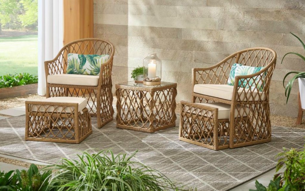 goldish wicker patio set ooutdoors