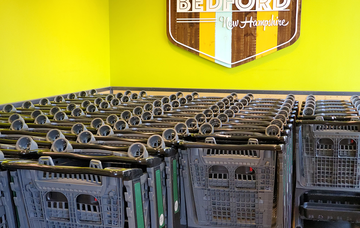 shopping carts at bedford whole foods