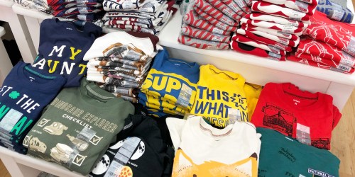 Carter’s Baby & Kids Graphic Tees from $2 (Regularly $12)
