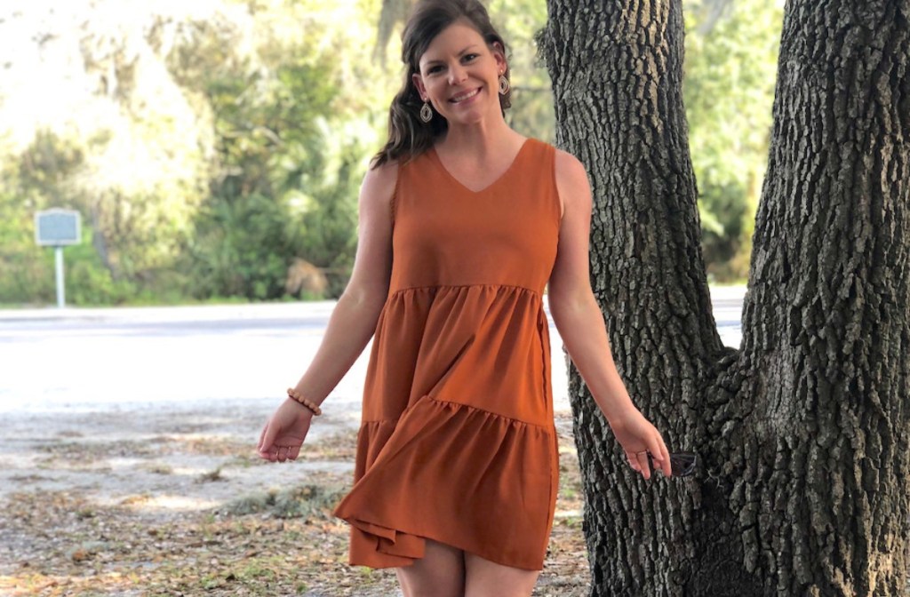 woman wearing amazon summer dress for women