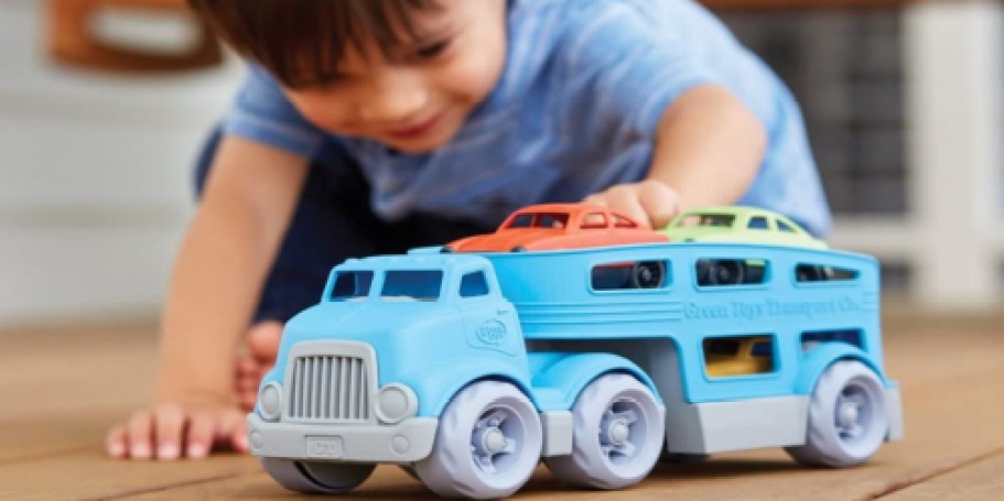 Up to 60% Off Green Toys on Amazon | Car Carrier w/ 3 Cars Just $10 (Reg. $25)