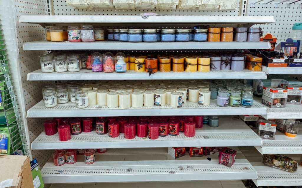 dollar tree candles