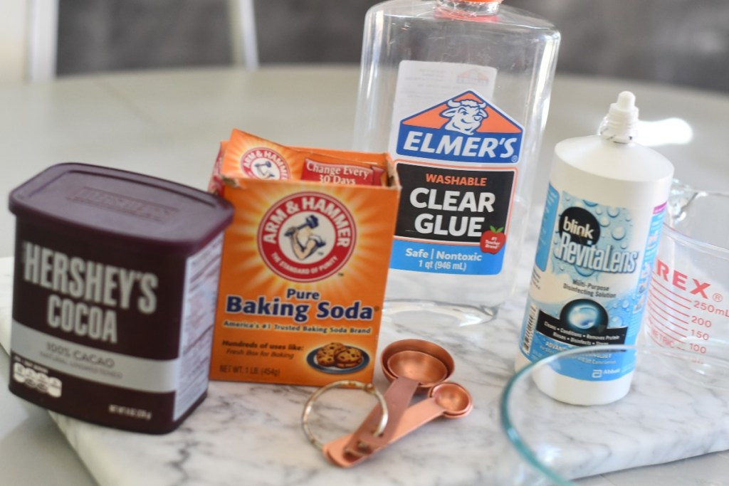 ingredients needed to make poop slime