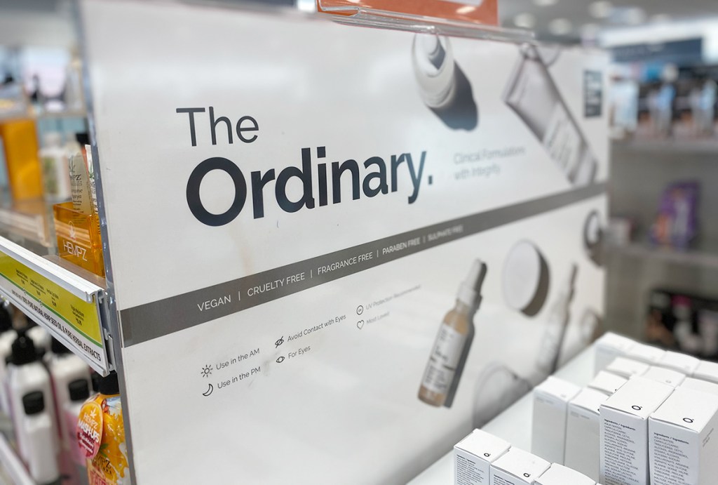 the ordinary skincare sign at ulta