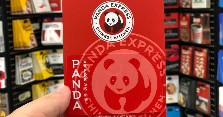 Panda Express Gift Card in hand in store