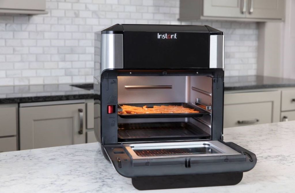 Instant Vortex air fryer oven with door open