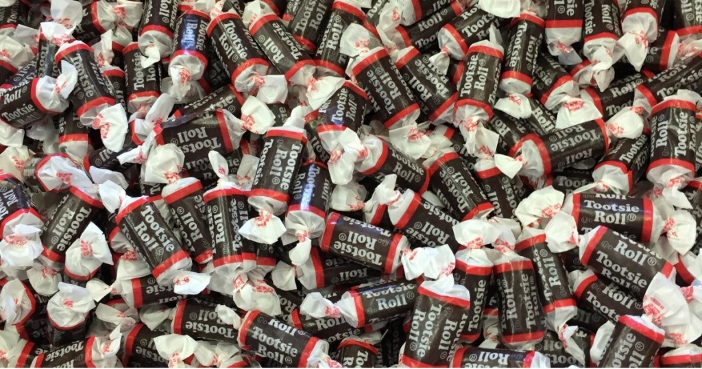 pile of tootsie rolls