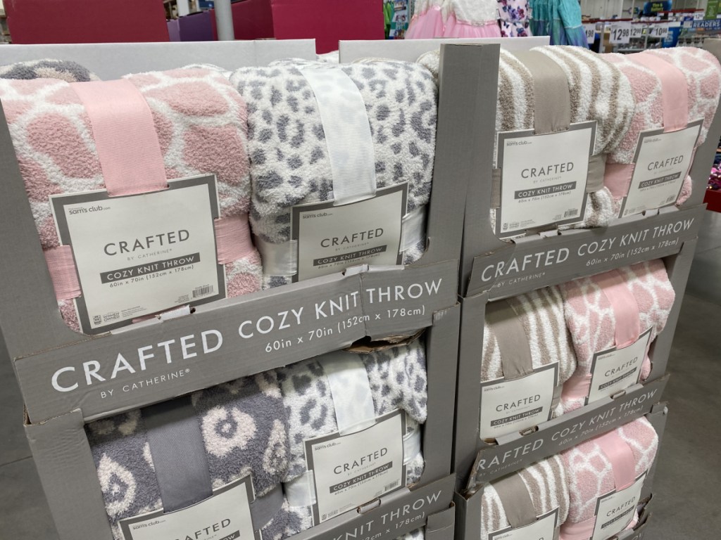 Large variety of plush blankets