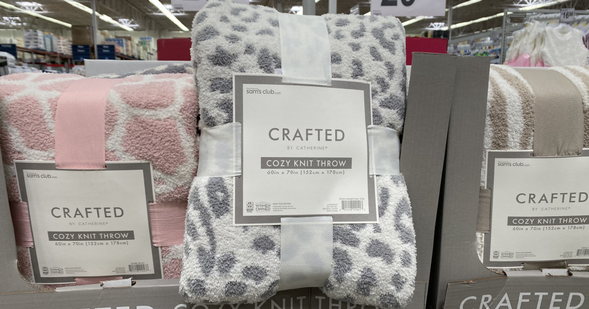 Comfy blanket on display in-store