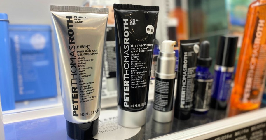 Peter Thomas Roth Instant FIRMx Skincare on store shelf