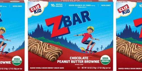 CLIF Kid Organic ZBars 18-Count Only $10.52 on Amazon | Just 58¢ Per Bar