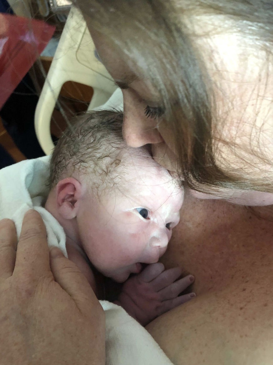 Woman with baby boy 