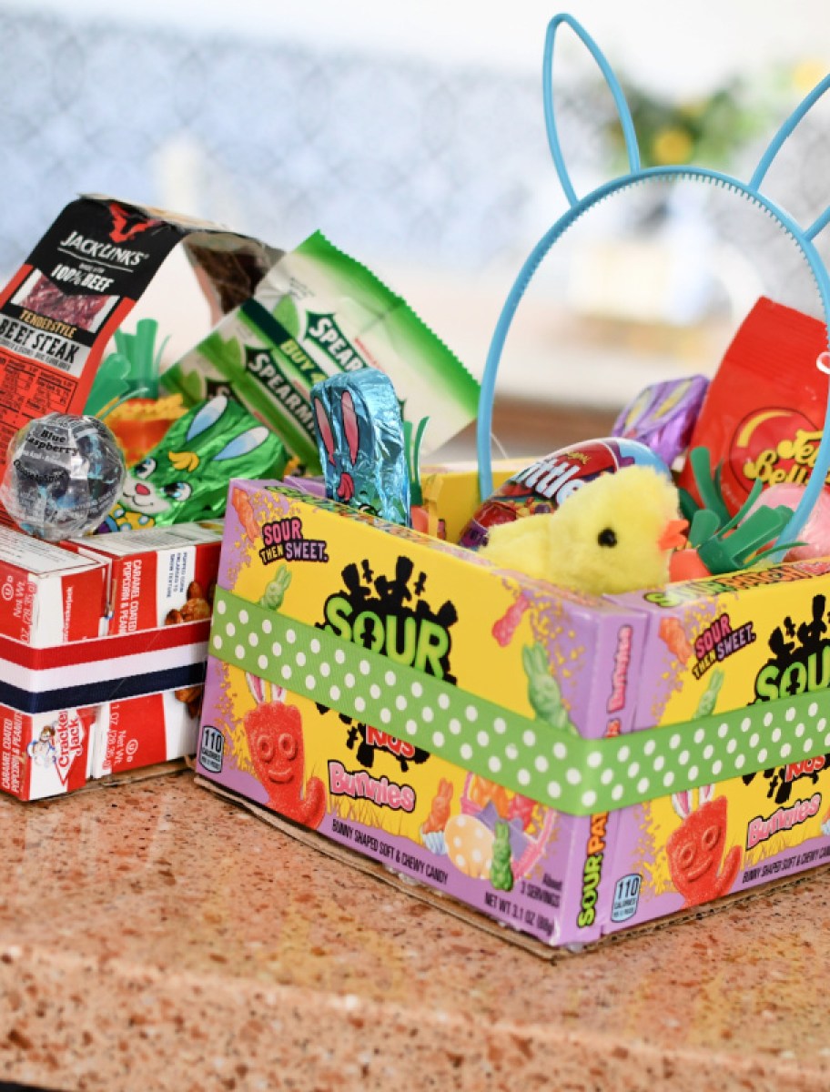 2 dollar tree edible gift baskets