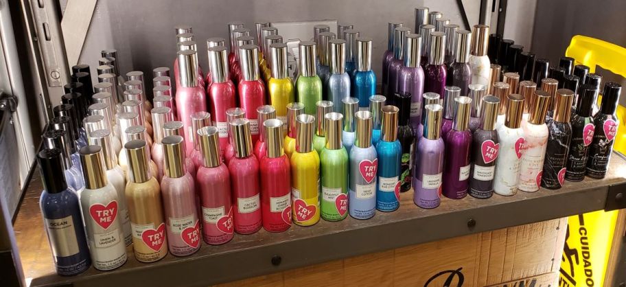display of Bath & Body Works Room Spray
