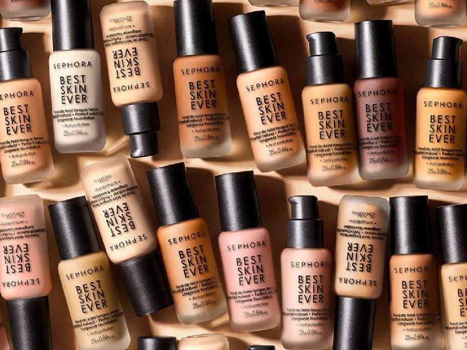 bottles of foundation