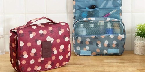 THREE Hanging Cosmetic Organizer Bags Only $17.87 Shipped (UNDER $6 Each!)