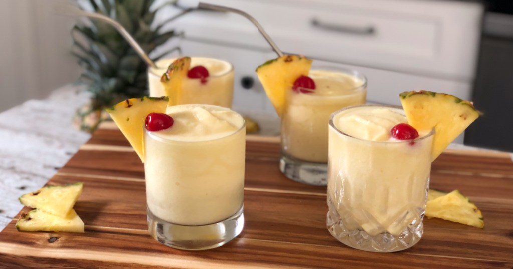 the best pina colada recipe with garnish