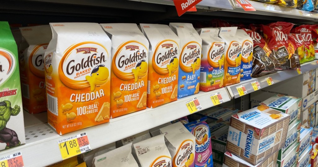 goldfish crackers at Walmart