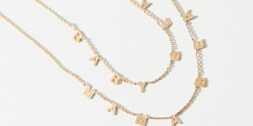40% Off Anthropologie Sale Items | Mama Bear and Baby Bear Necklace Set Only $26.97 (Regularly $68)