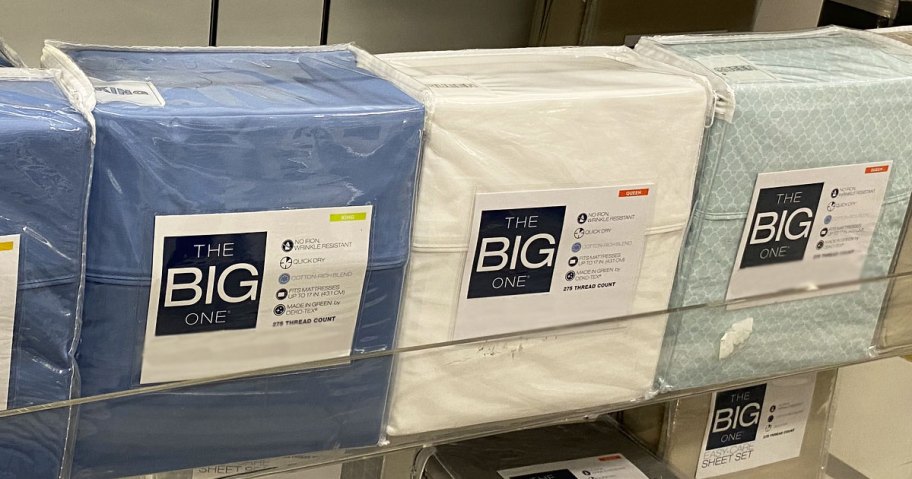 three big one sheet sets on display in store