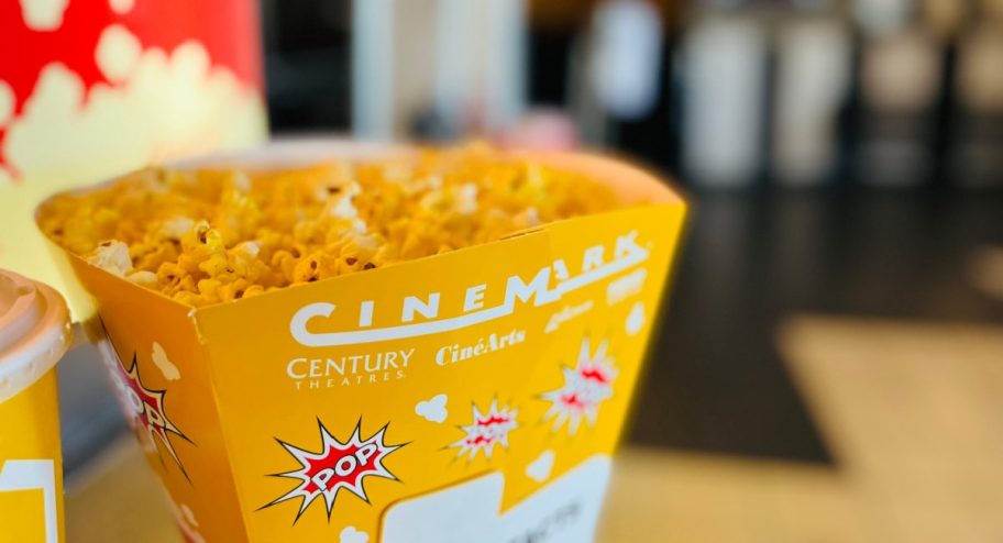 bag of Cinemark popcorn