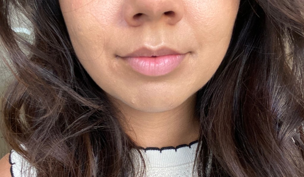 before milani lip plumper