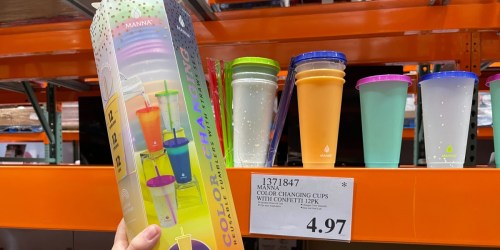 Confetti Color-Changing Cups Possibly Only $4.97 at Costco | Fill w/ Goodies for a Great Group Gift