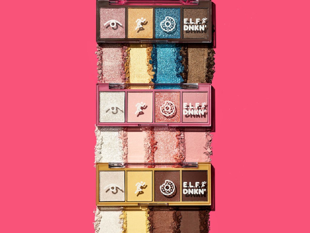 elf x Dunkin eyeshadow palettes